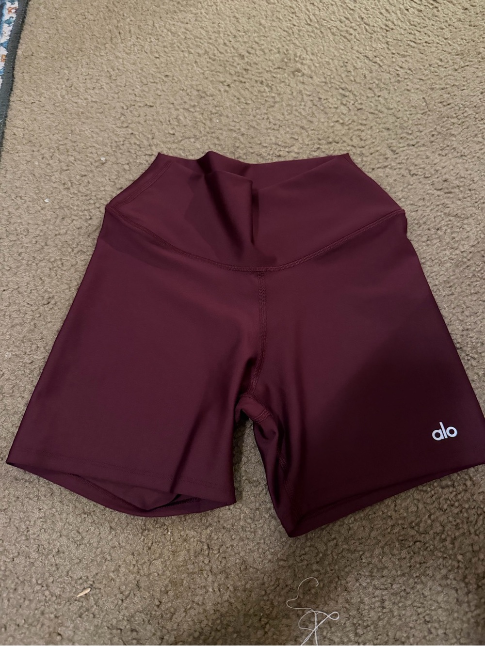ALO Yoga High-Rise Burgundy Women’s Airlift Shorts